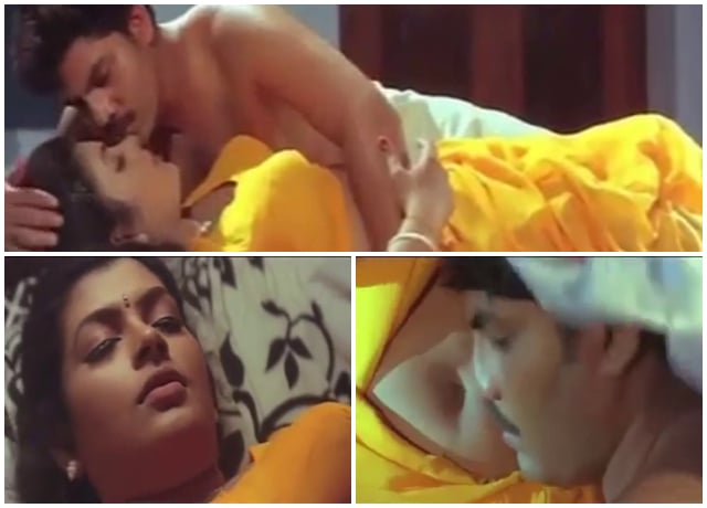 Mallu glamorous Sajini aunty ude hot B grade movie scene 